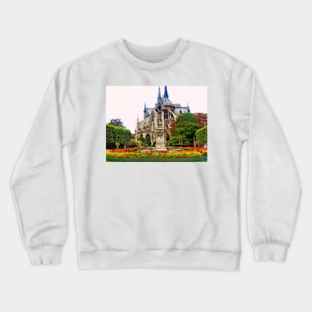 Notre Dame Cathedral Study 4 Crewneck Sweatshirt by bobmeyers